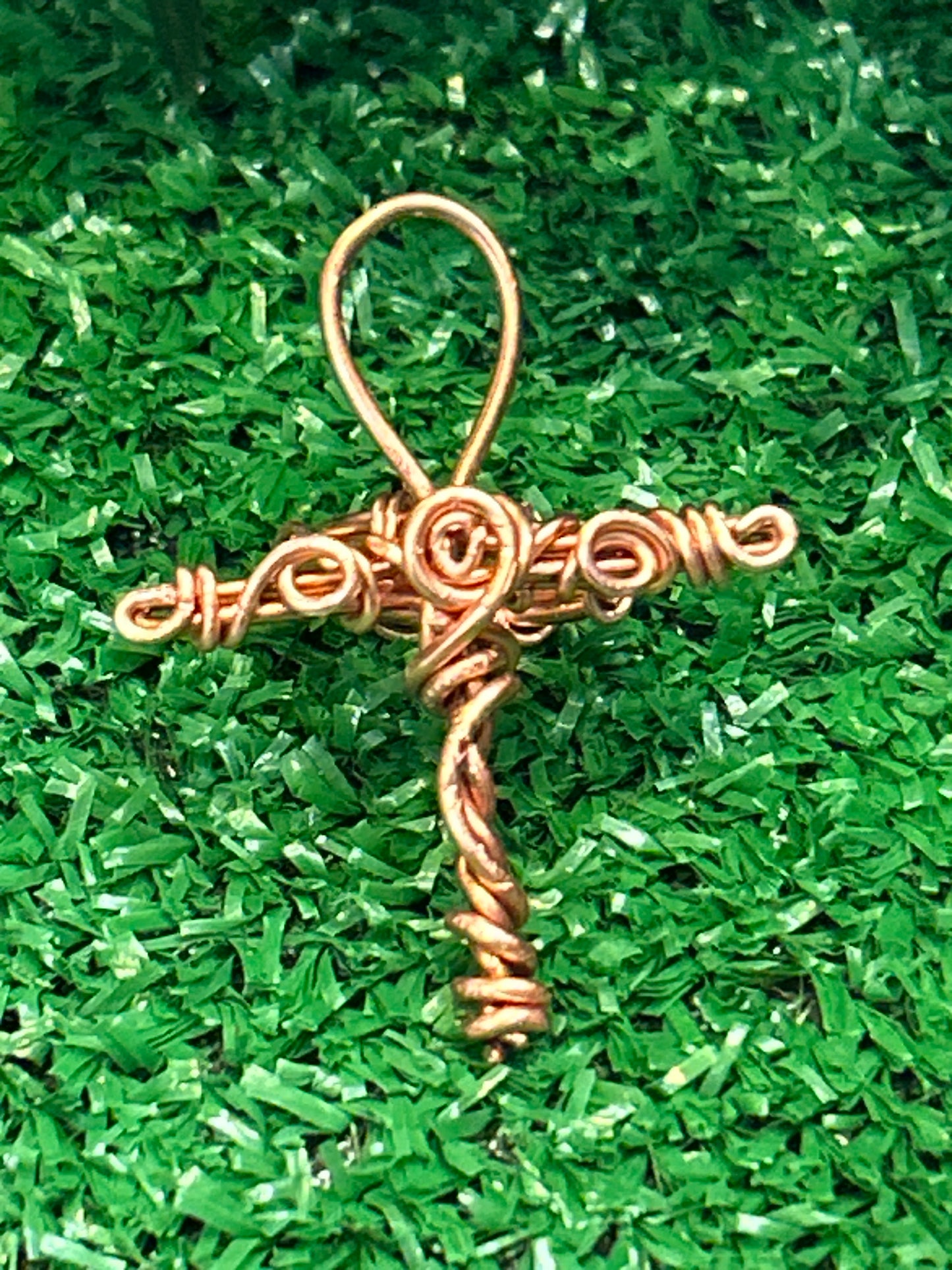 Handmade Ankh Copper Ring
