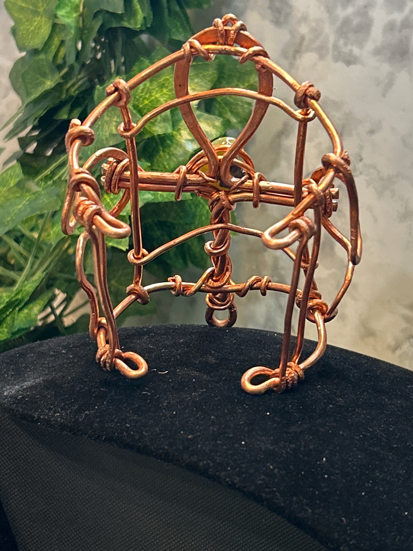 Copper Ankh Cuff Bracelet