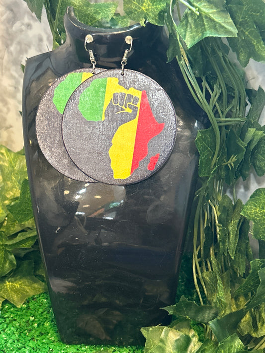 African Print Earrings