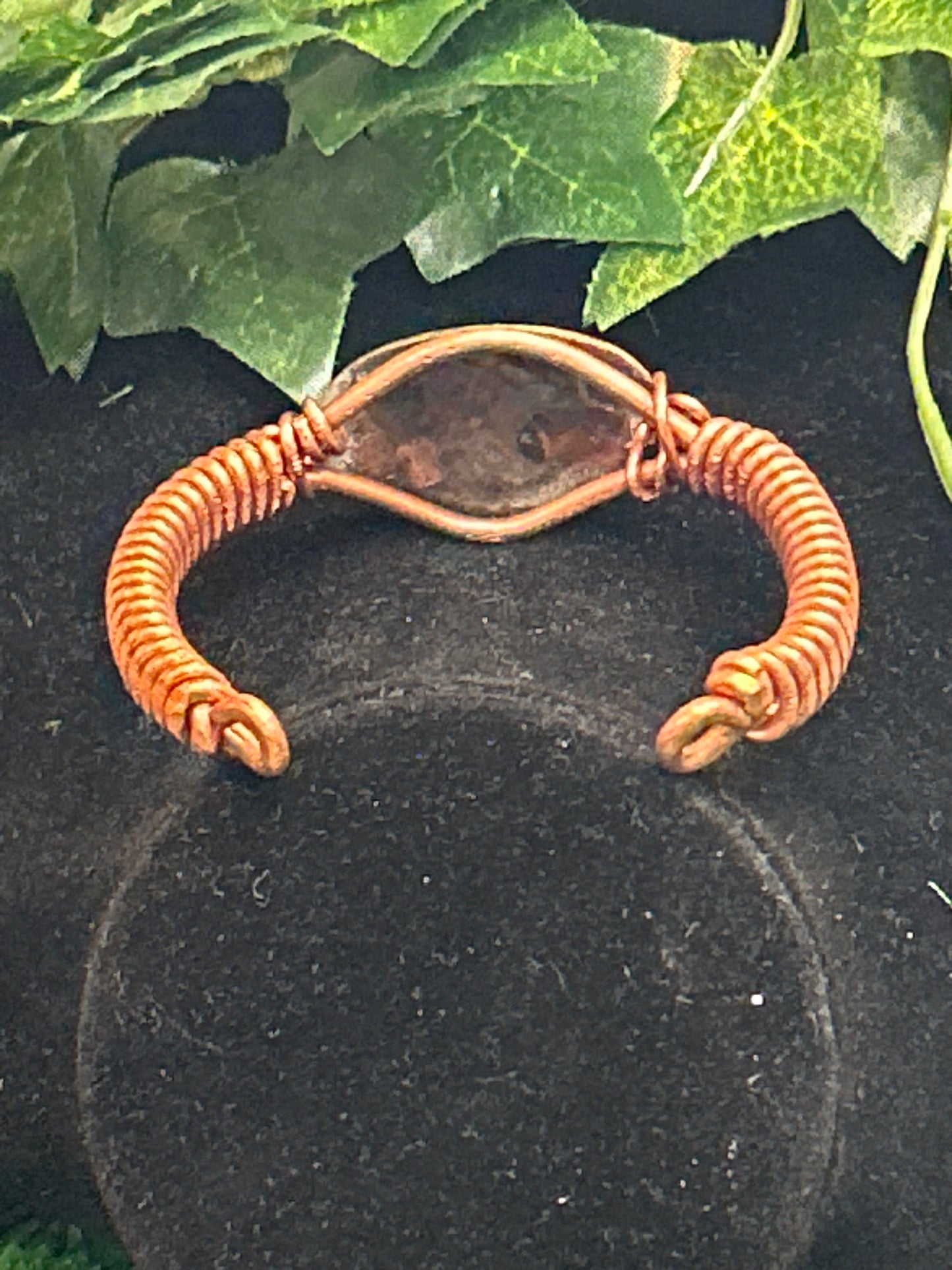 Handmade Copper Bracelet w/Pendant