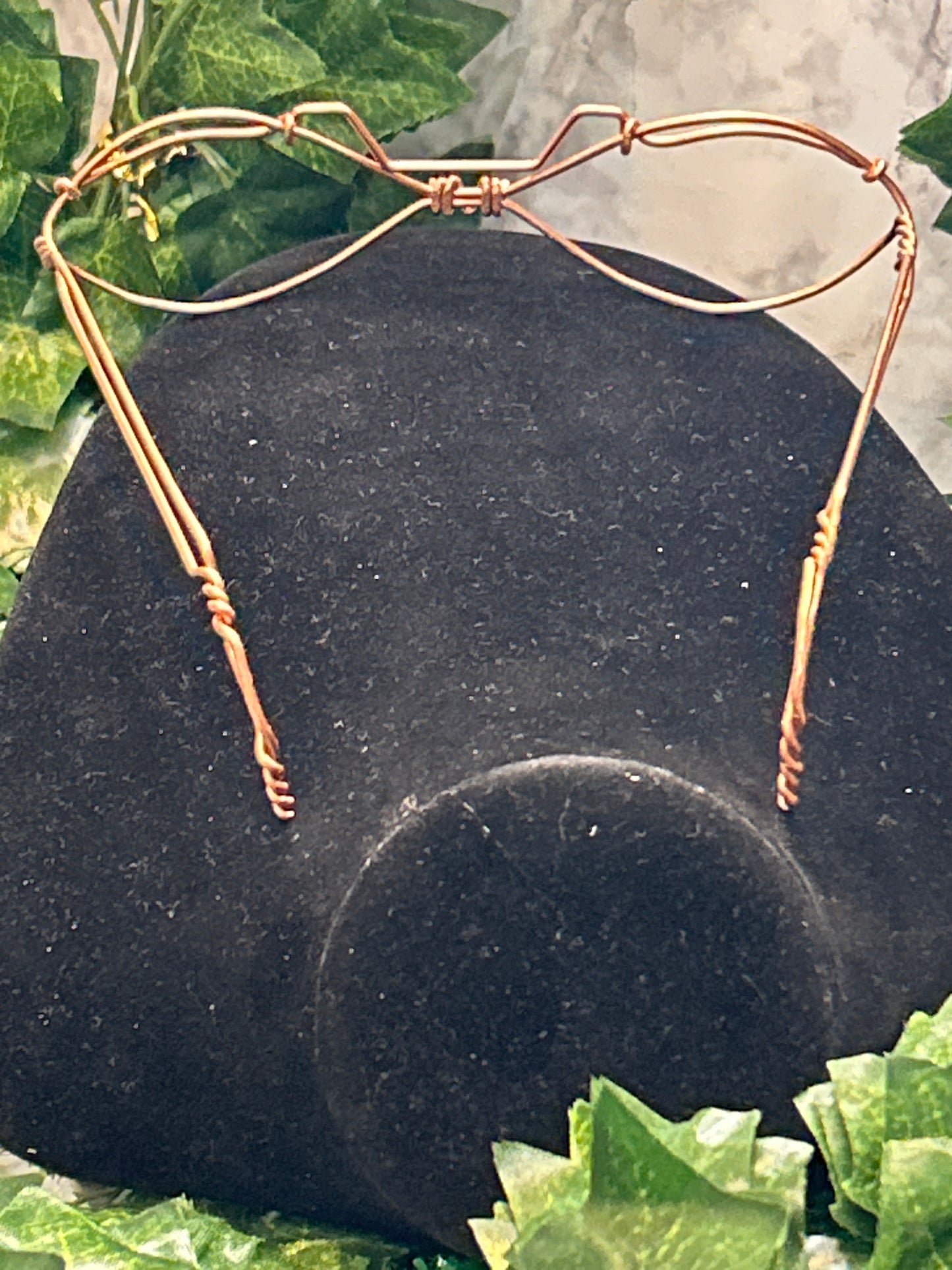 Copper Glasses Eye Shaped