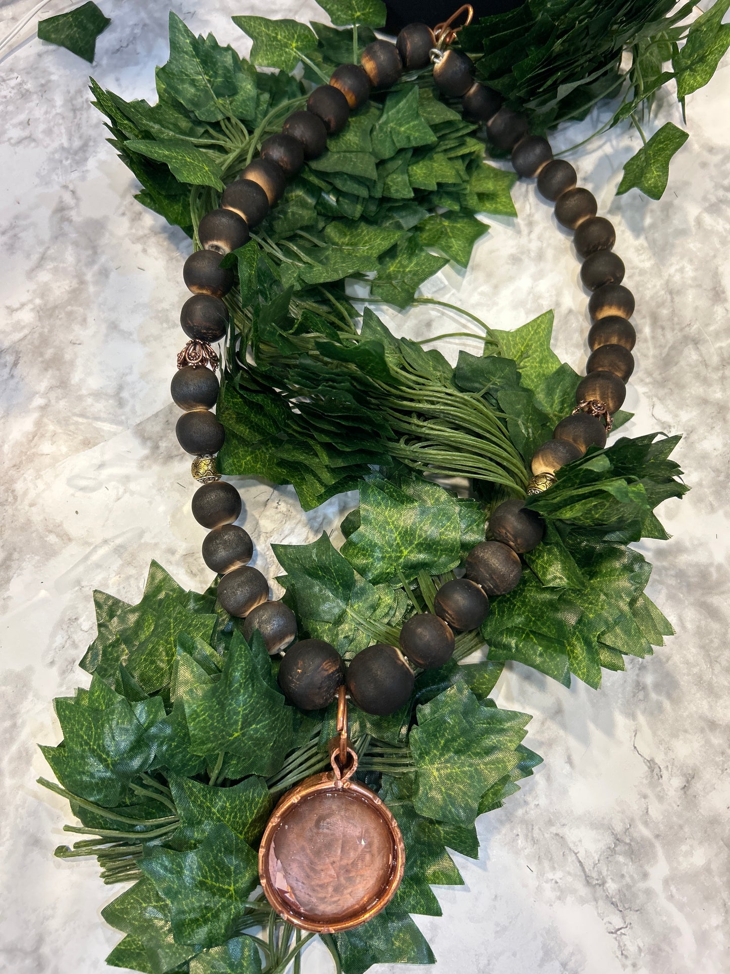 Necklace w/ copper crystal