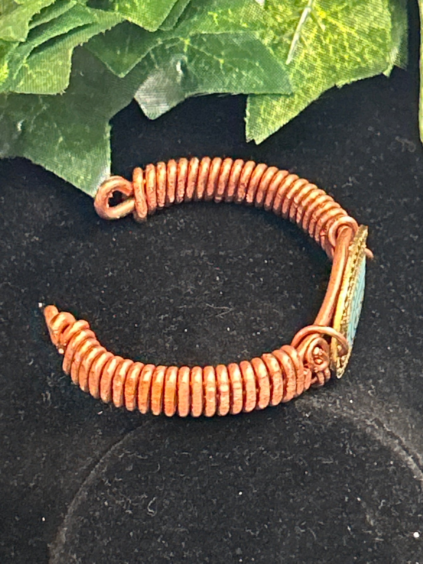 Handmade Copper Bracelet w/Pendant