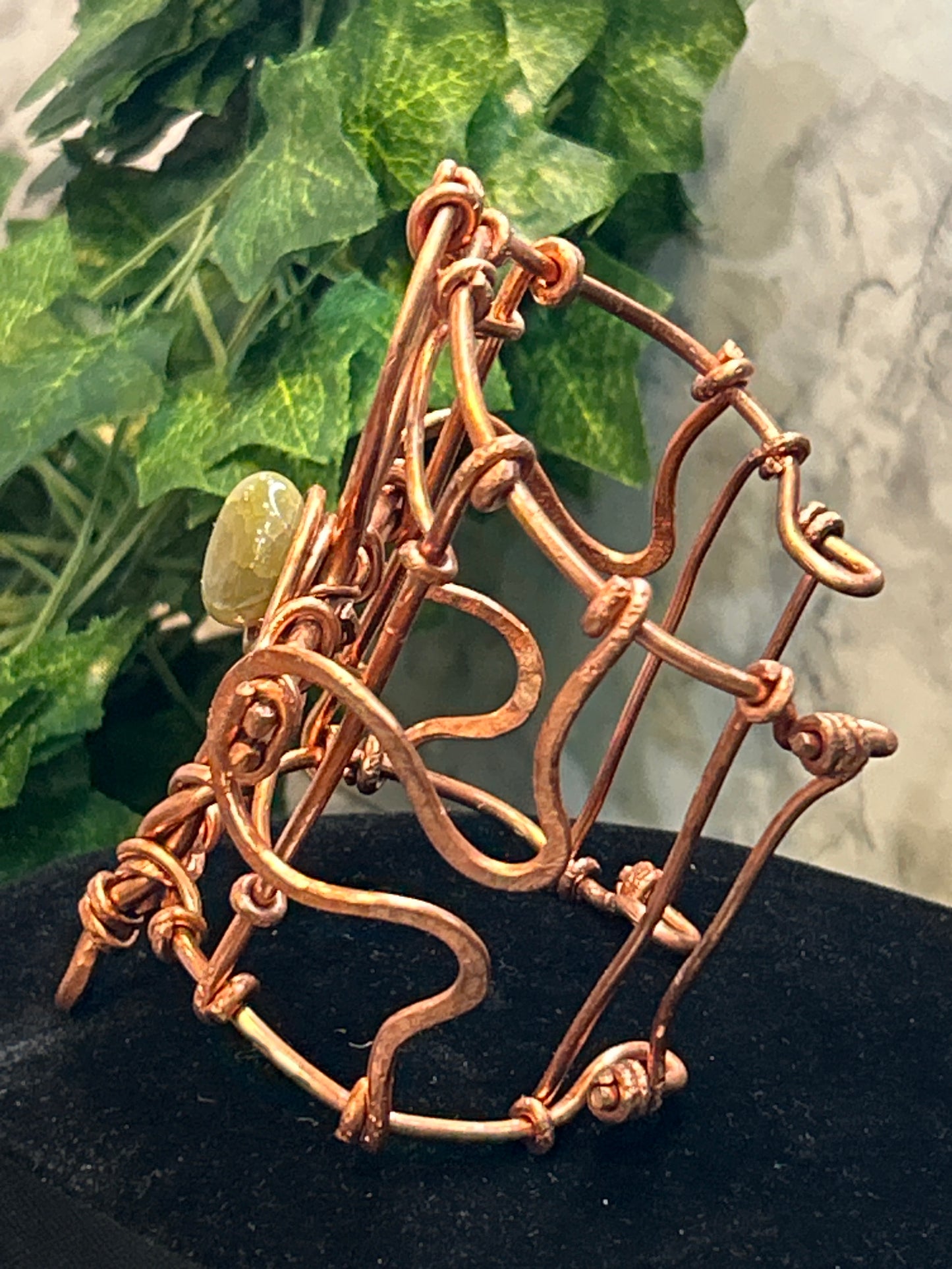 Copper Ankh Cuff Bracelet