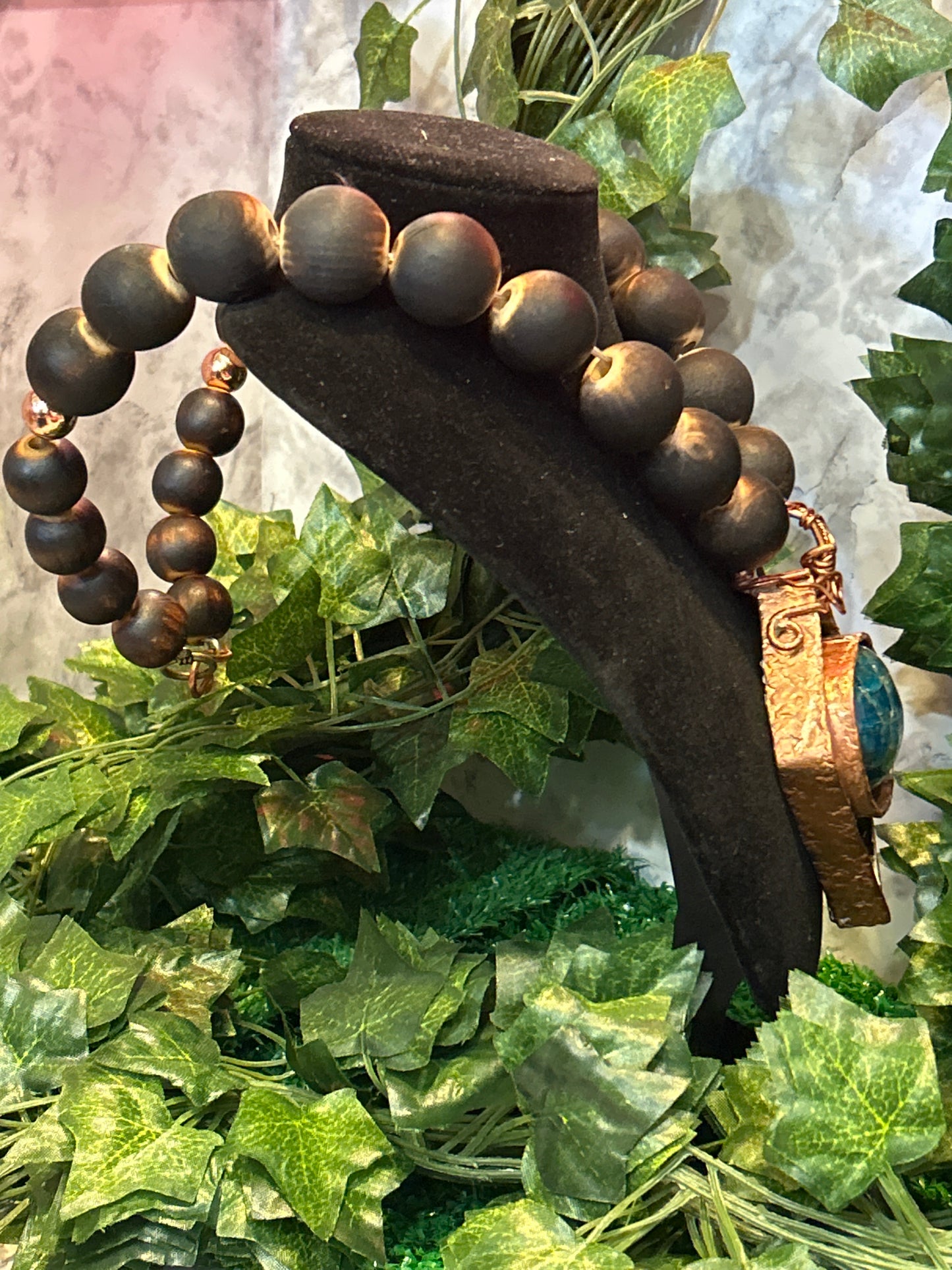 Handmade Necklace w/ Gem Stone
