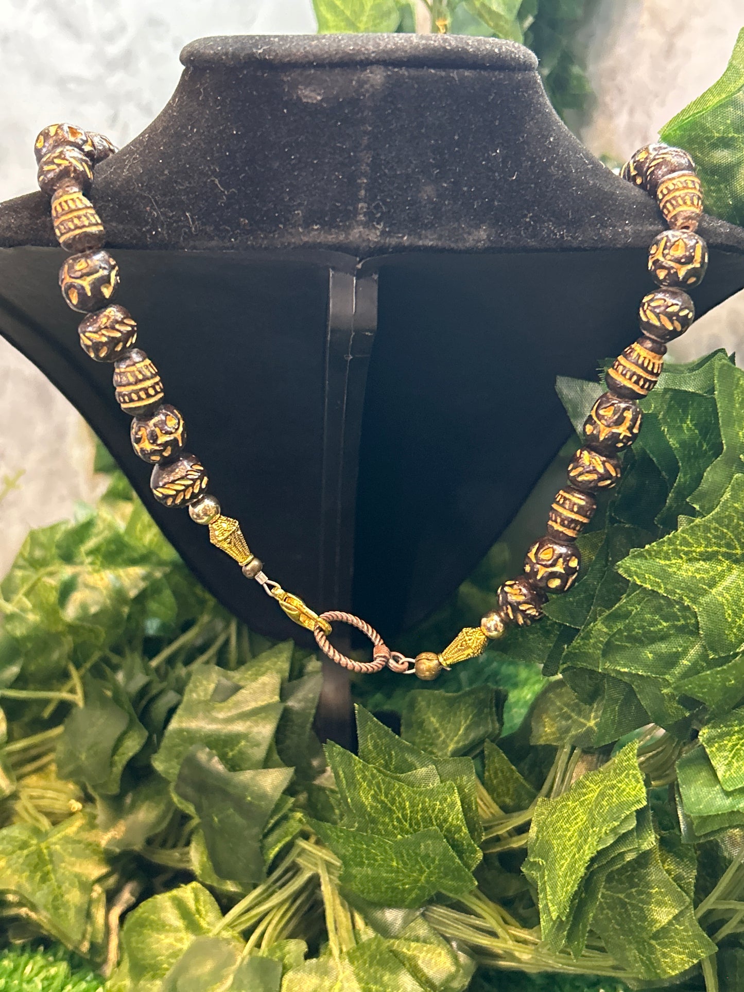 Handmade Pearls & Beaded Necklace w/ Turtle Pendant