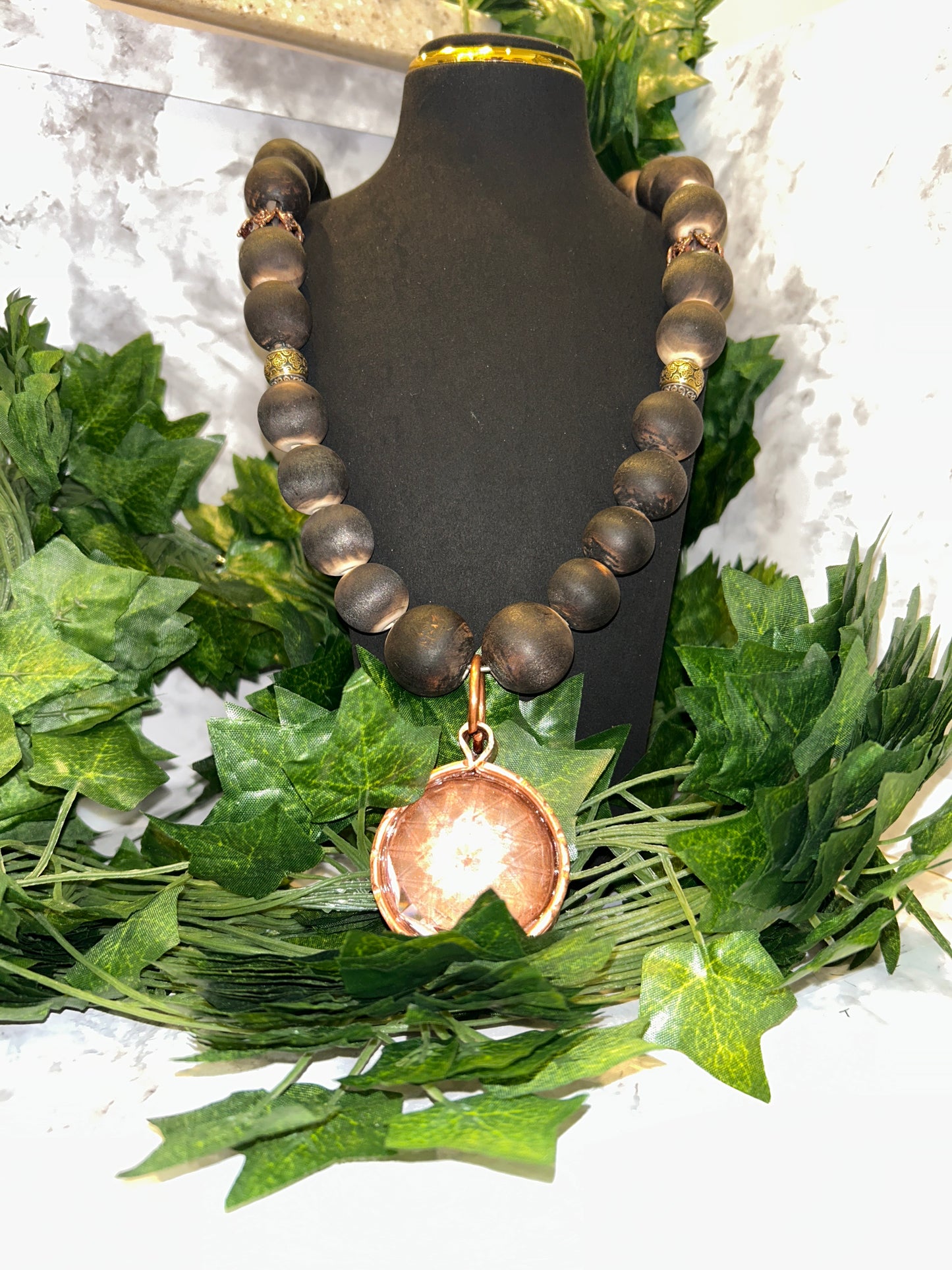 Necklace w/ copper crystal