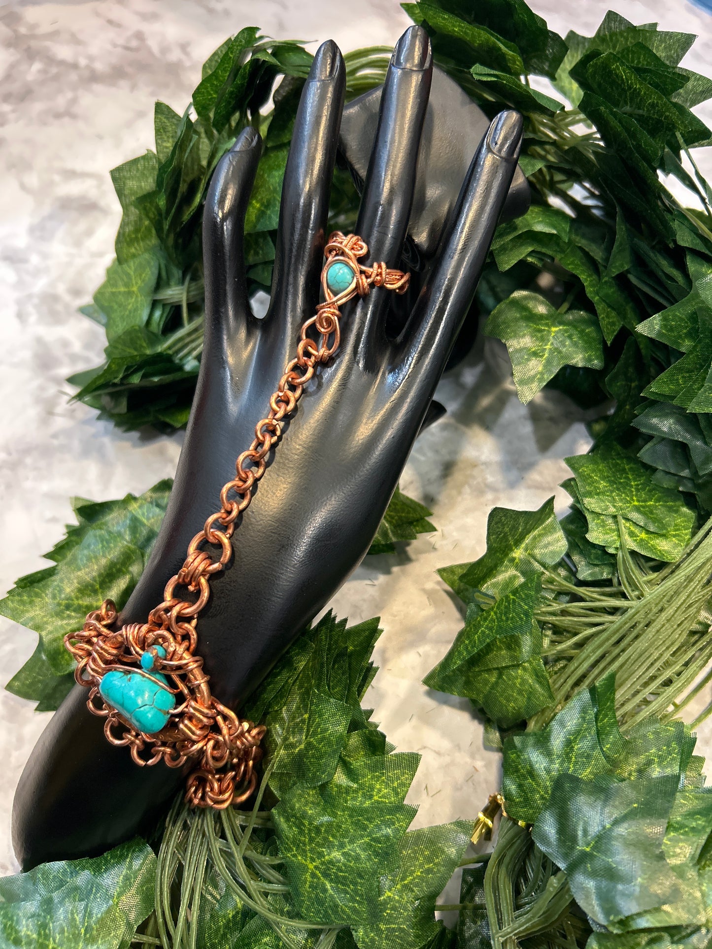 Turquoise Bracelet Ring