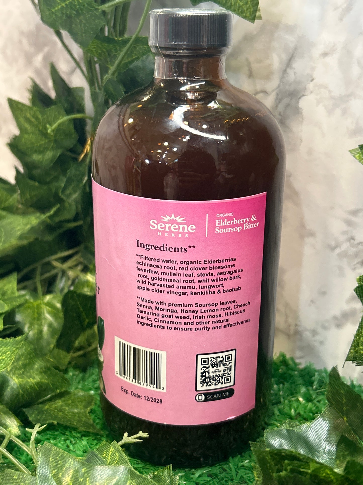 Serene Herbs Organic Elderberry & Soursop Bitters