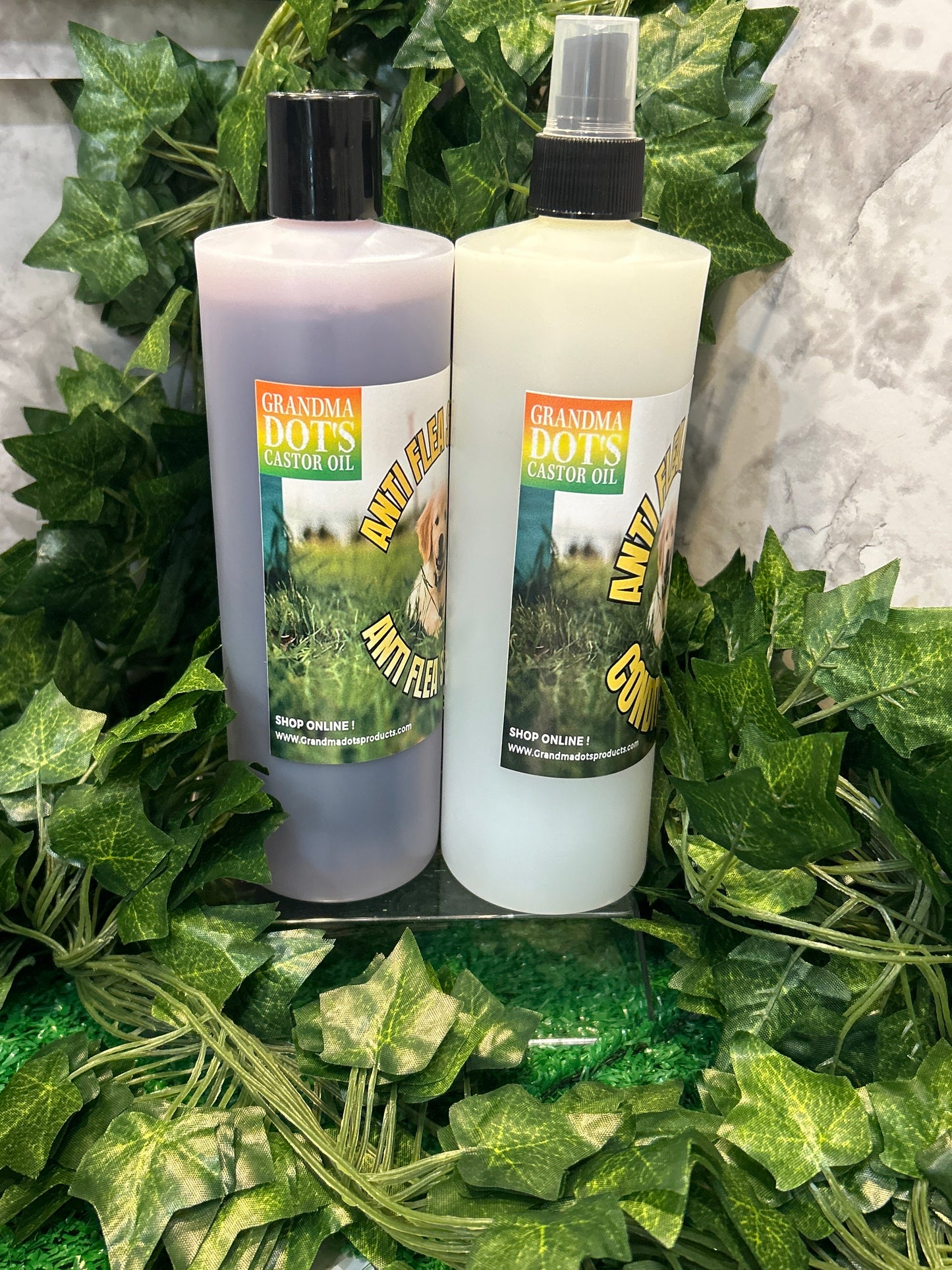 Grandma Dot’s Castor Oil “Anti Flea Shampoo & Conditioner Set”
