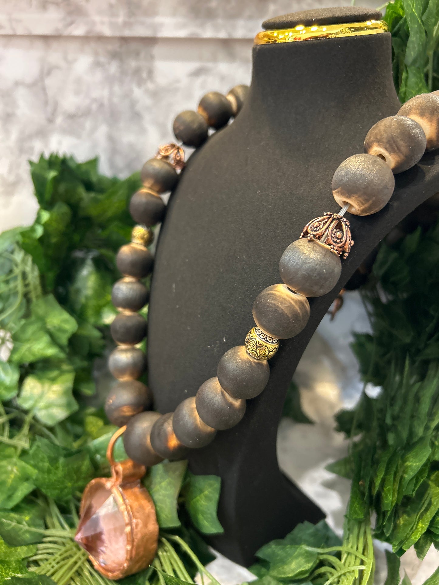 Necklace w/ copper crystal