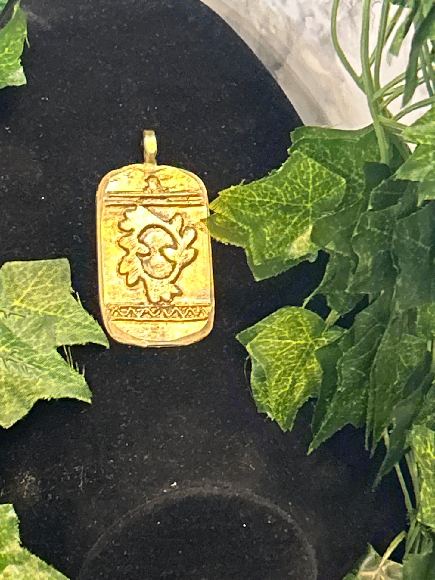 Adinkra Bronze Pendant
