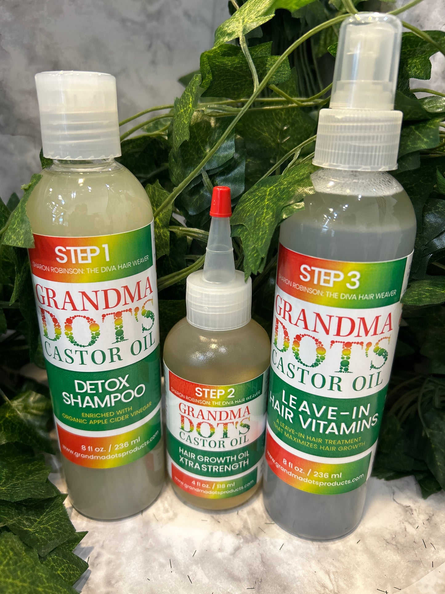 Grandma Dot’s Castor Oil “Hair Care Set”