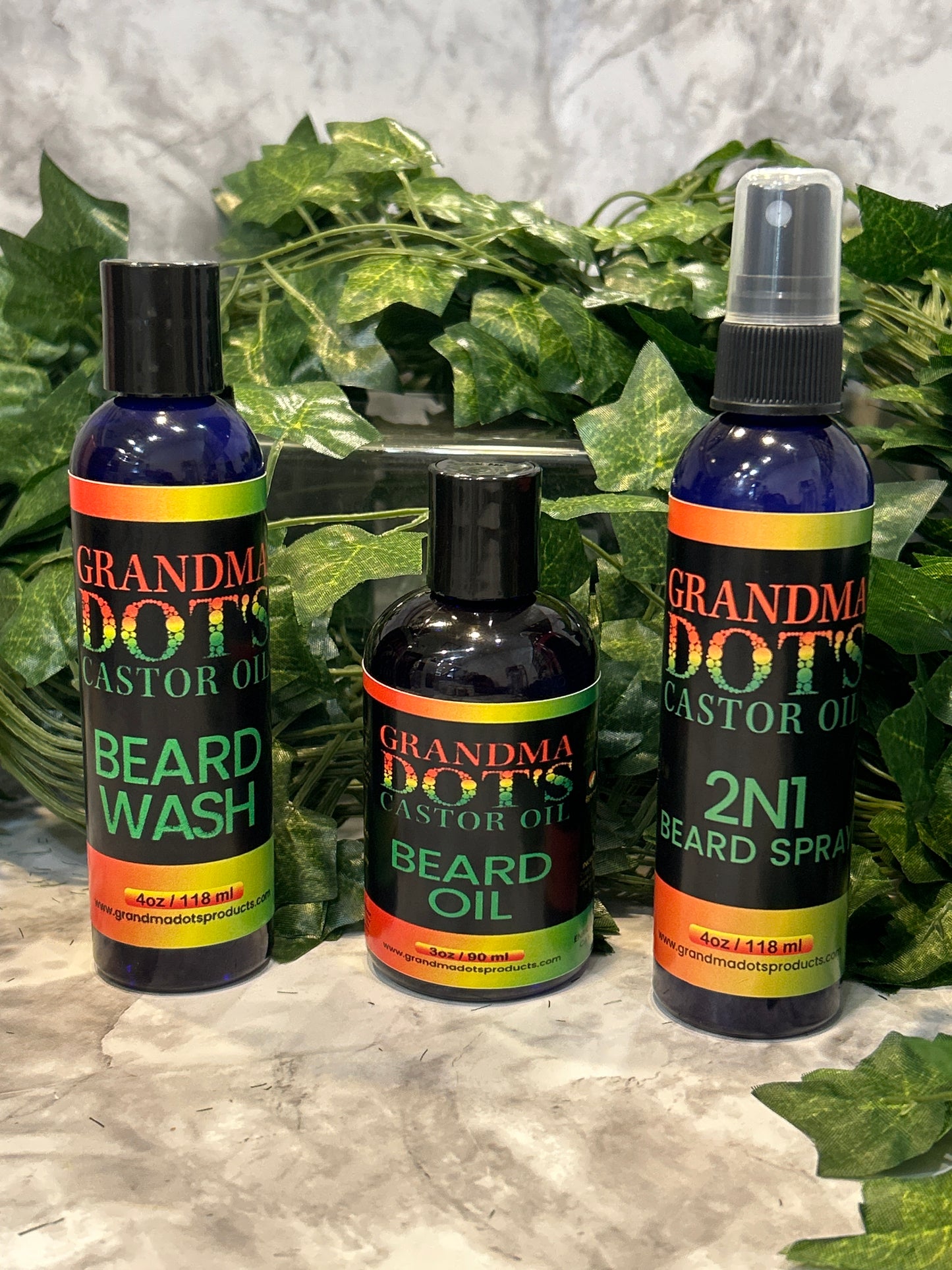 Grandma Dots Castor Oil “Beard Set”