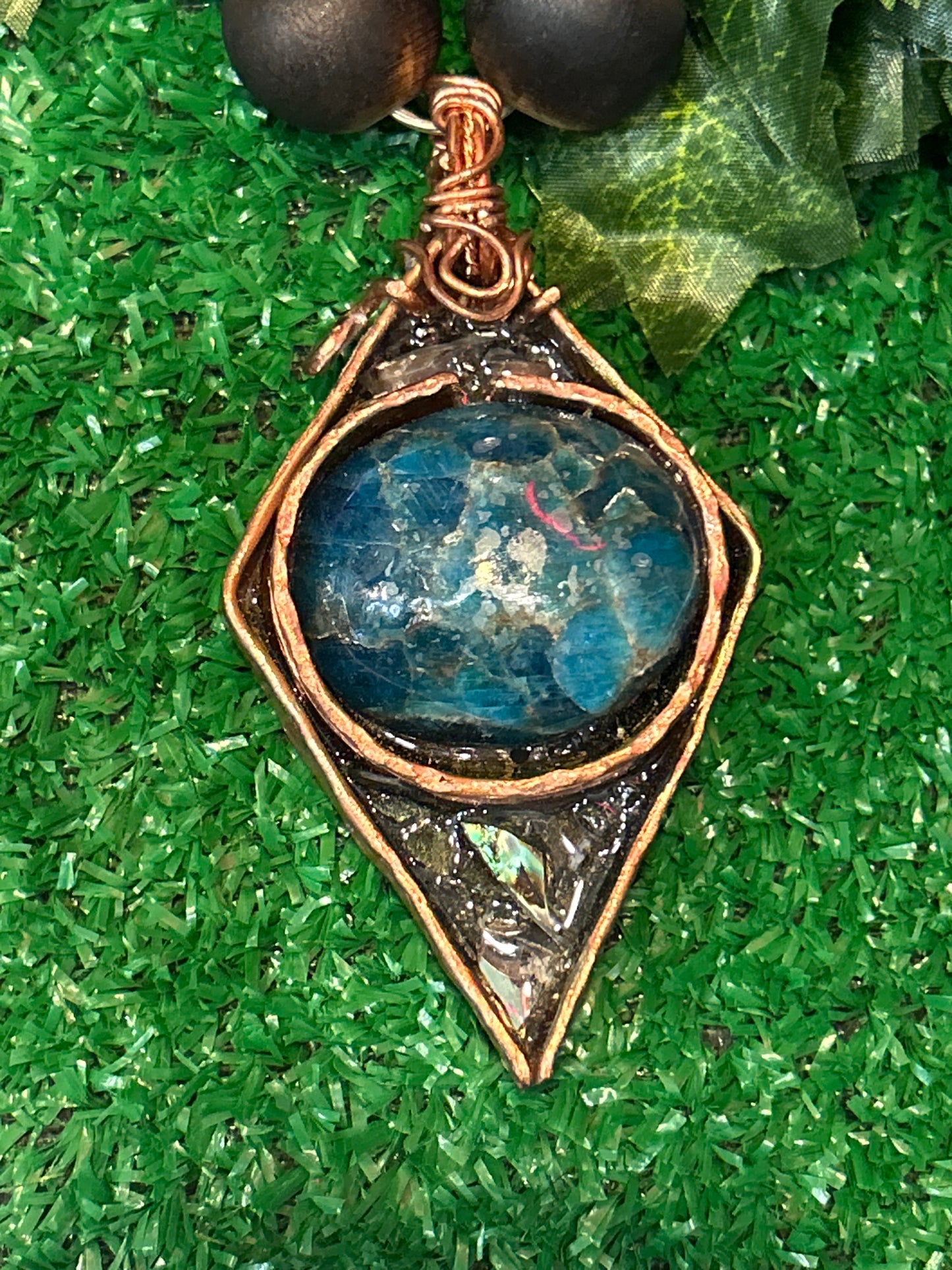 Handmade Necklace w/ Gem Stone