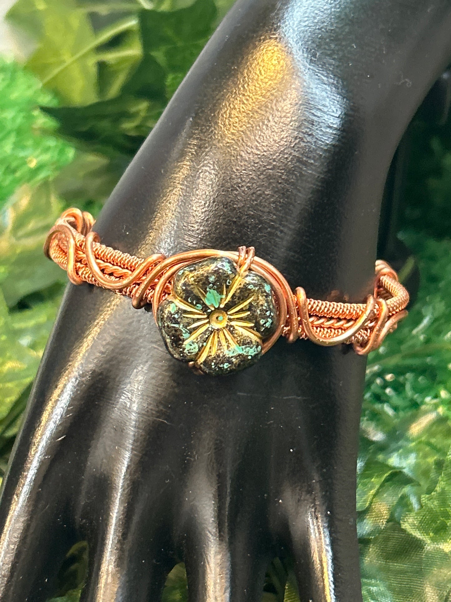 Handmade Copper w/ Flower