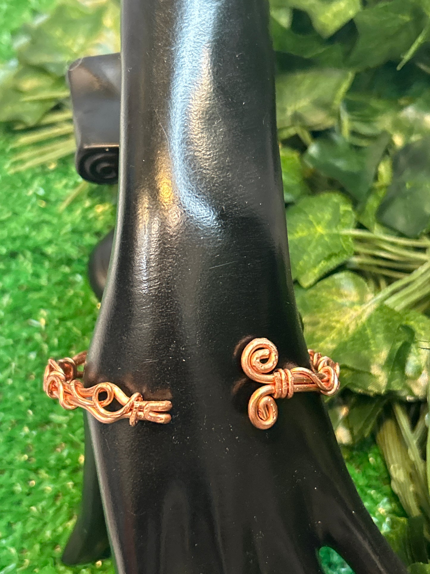 Handmade Copper Bracelet w/ Gem