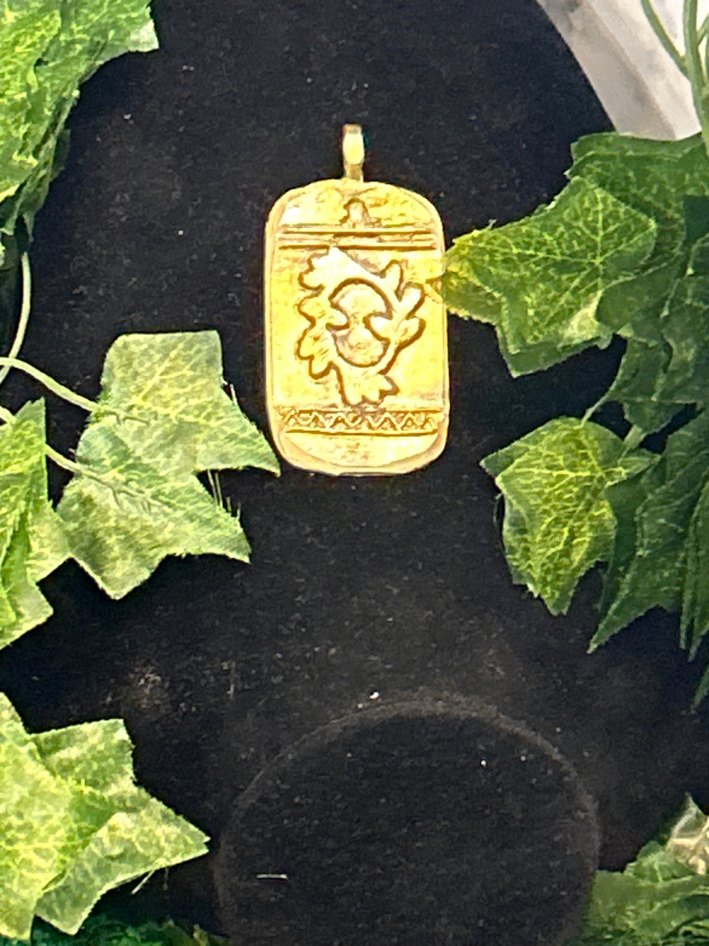 Adinkra Bronze Pendant