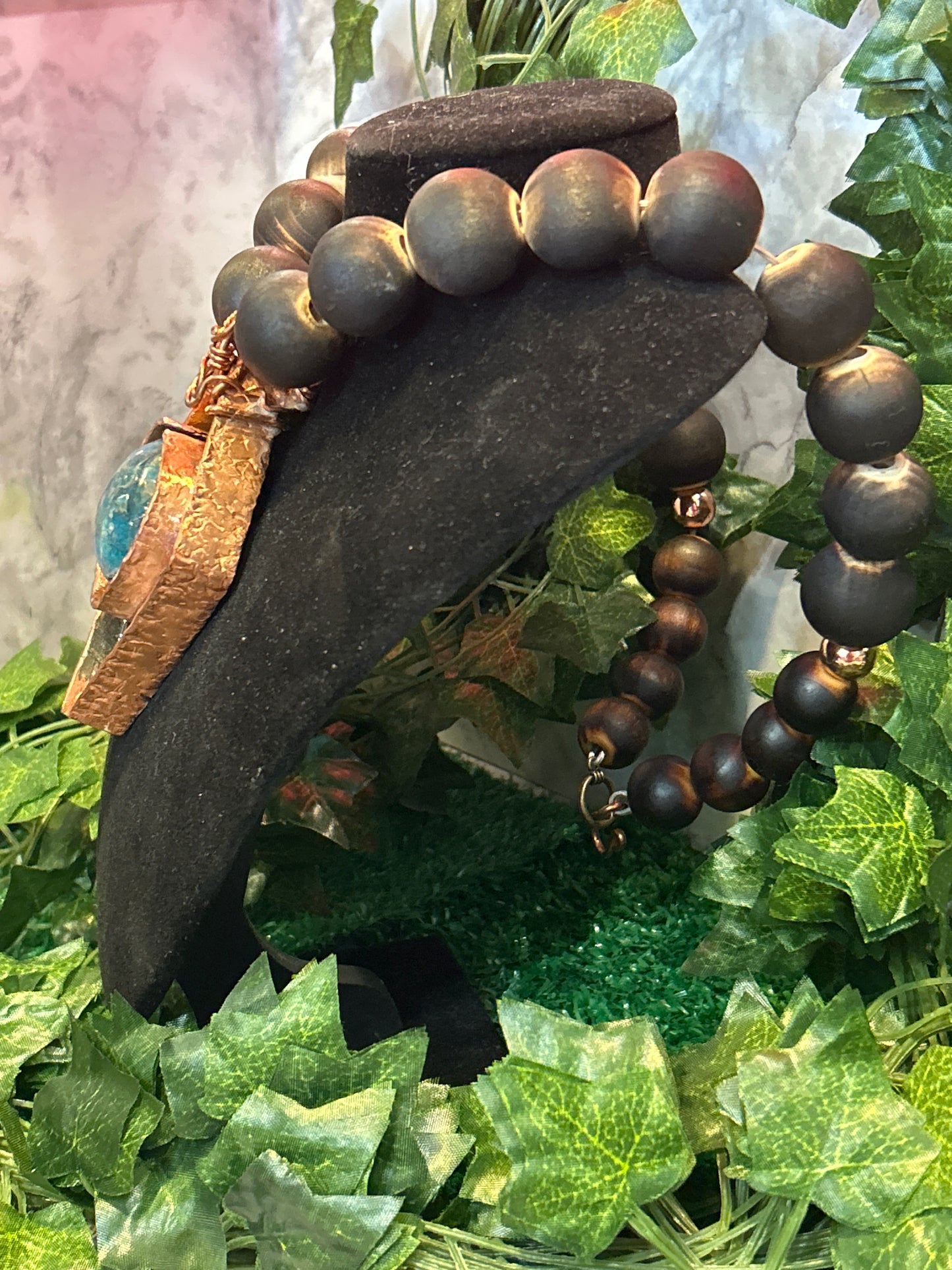 Handmade Necklace w/ Gem Stone